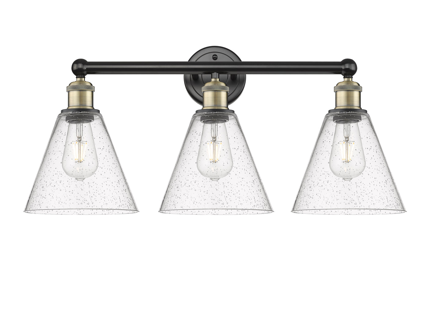 Edison Bath Vanity Light Cast Brass 24.5 Inch
