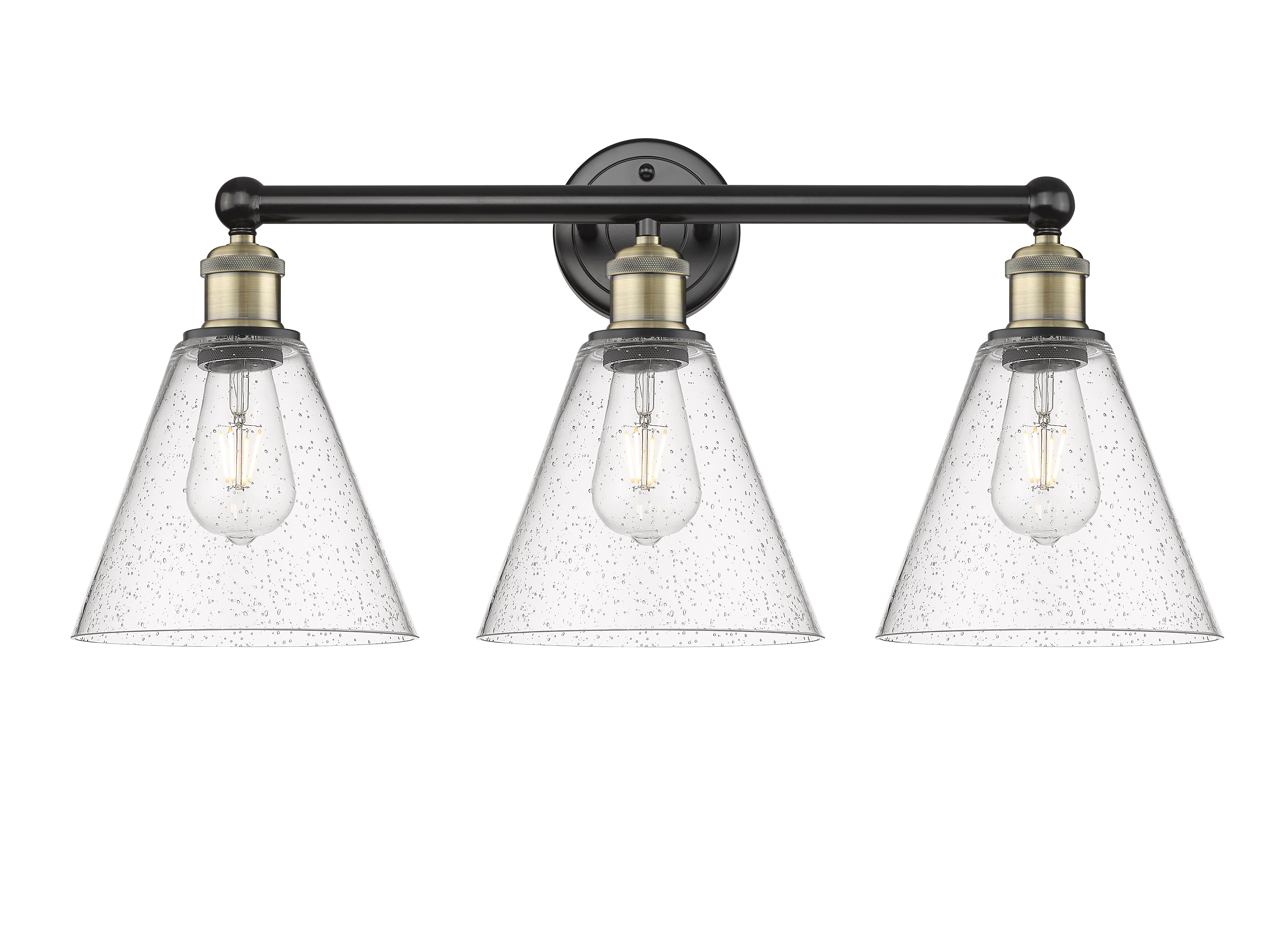 Edison Bath Vanity Light Cast Brass 24.5 Inch