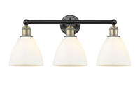 Edison Bath Vanity Light Cast Brass Glass