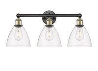 Edison Bath Vanity Light Cast Brass Glass