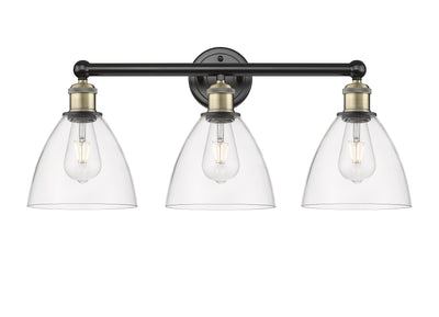Edison Bath Vanity Light Cast Brass Glass