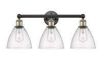 Edison Bath Vanity Light Cast Brass Glass