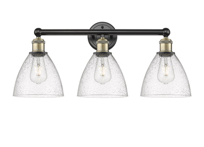 Edison Bath Vanity Light Cast Brass Glass