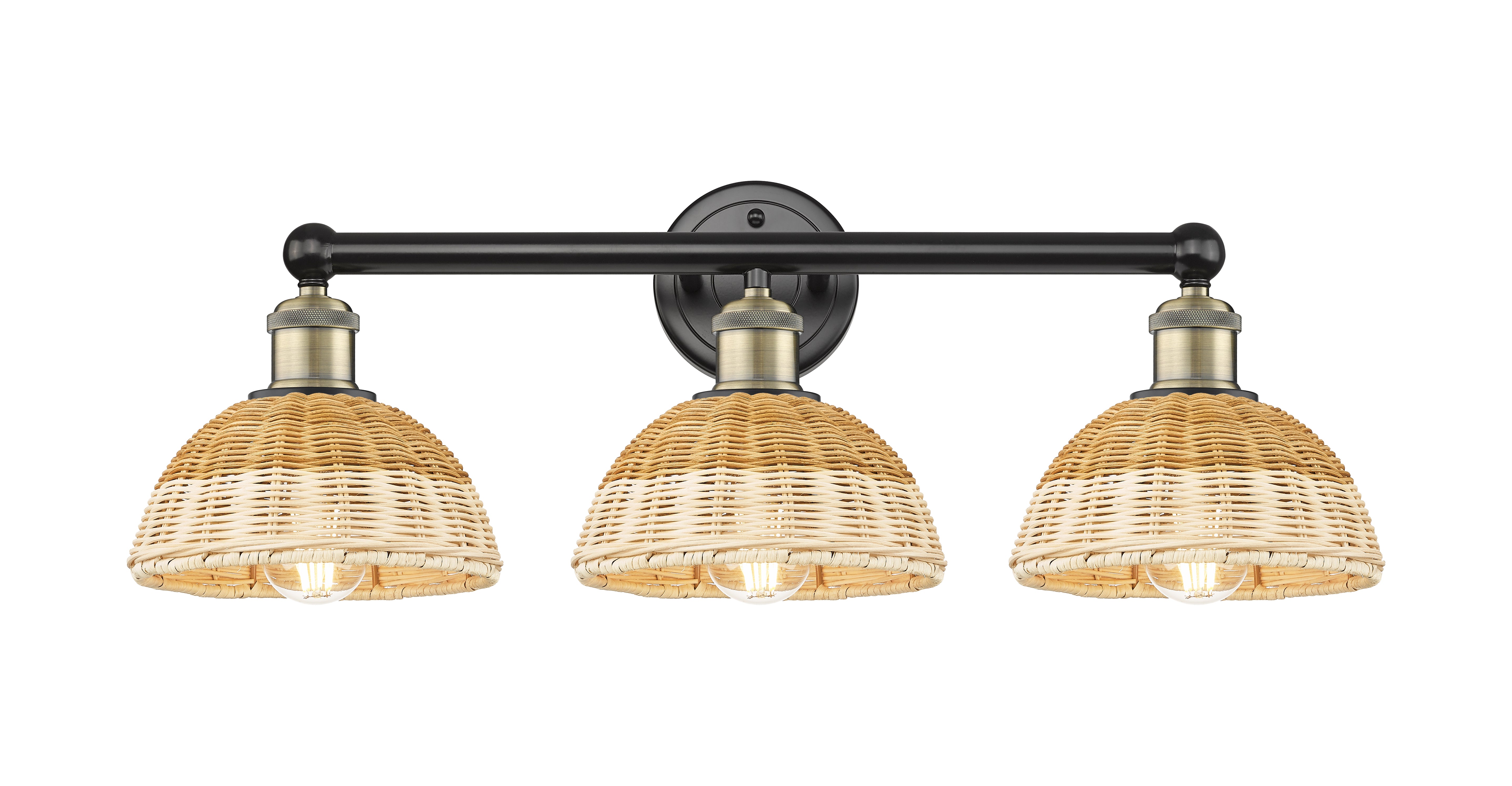 Edison Bath Vanity Light Brass Glass Steel