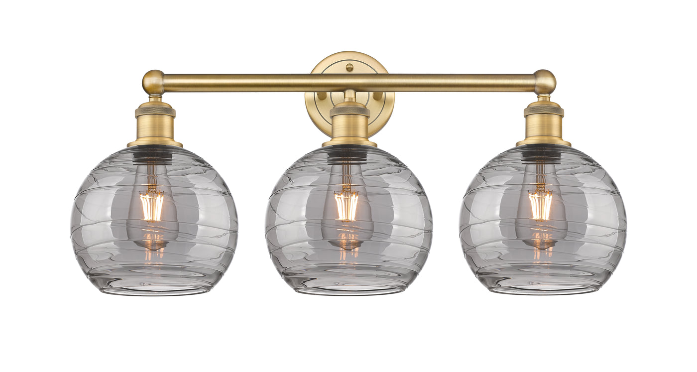 Edison Bath Vanity Light Cast Brass 3 Lights