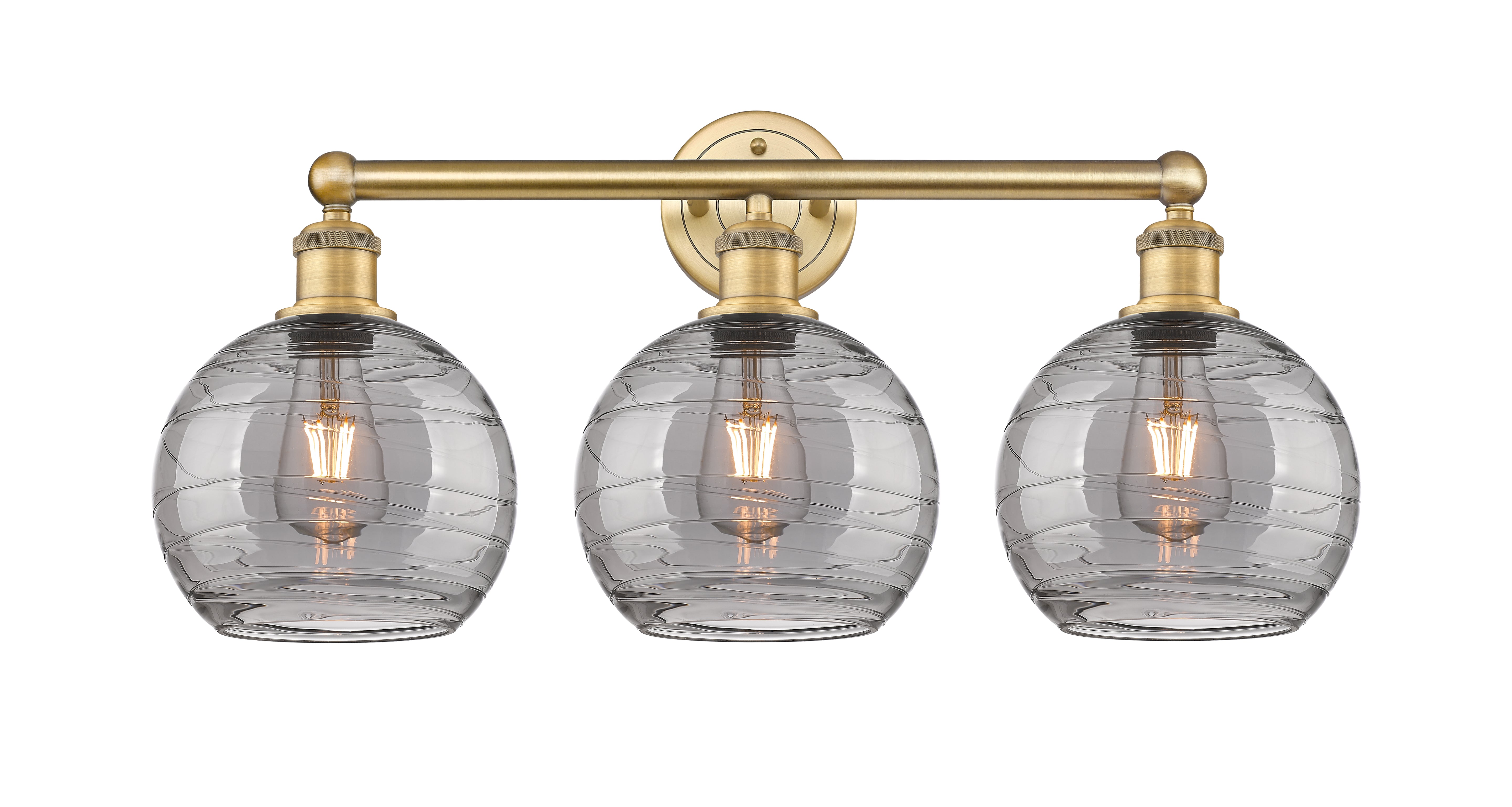Edison Bath Vanity Light Cast Brass 3 Lights