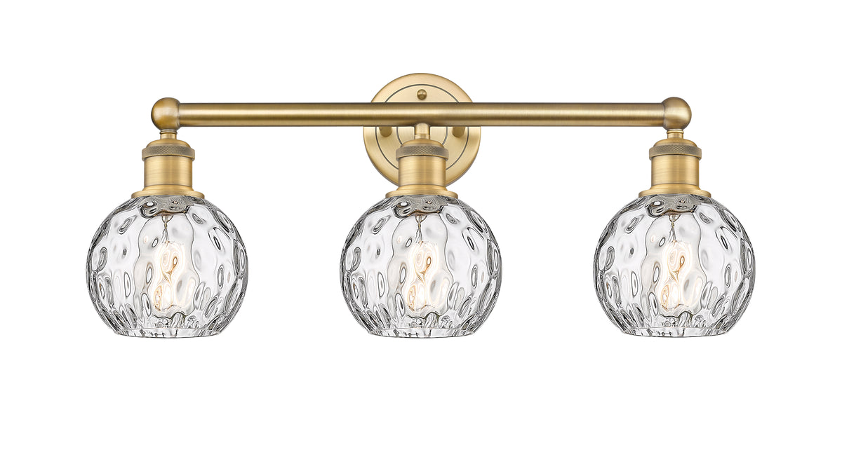 Athens Water Glass 24-Inch 3-Light Bath Vanity Light 10.25-Inch High