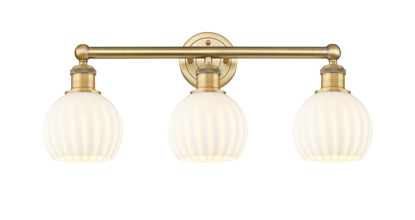 Edison Bath Vanity Light 3 Lights Brass