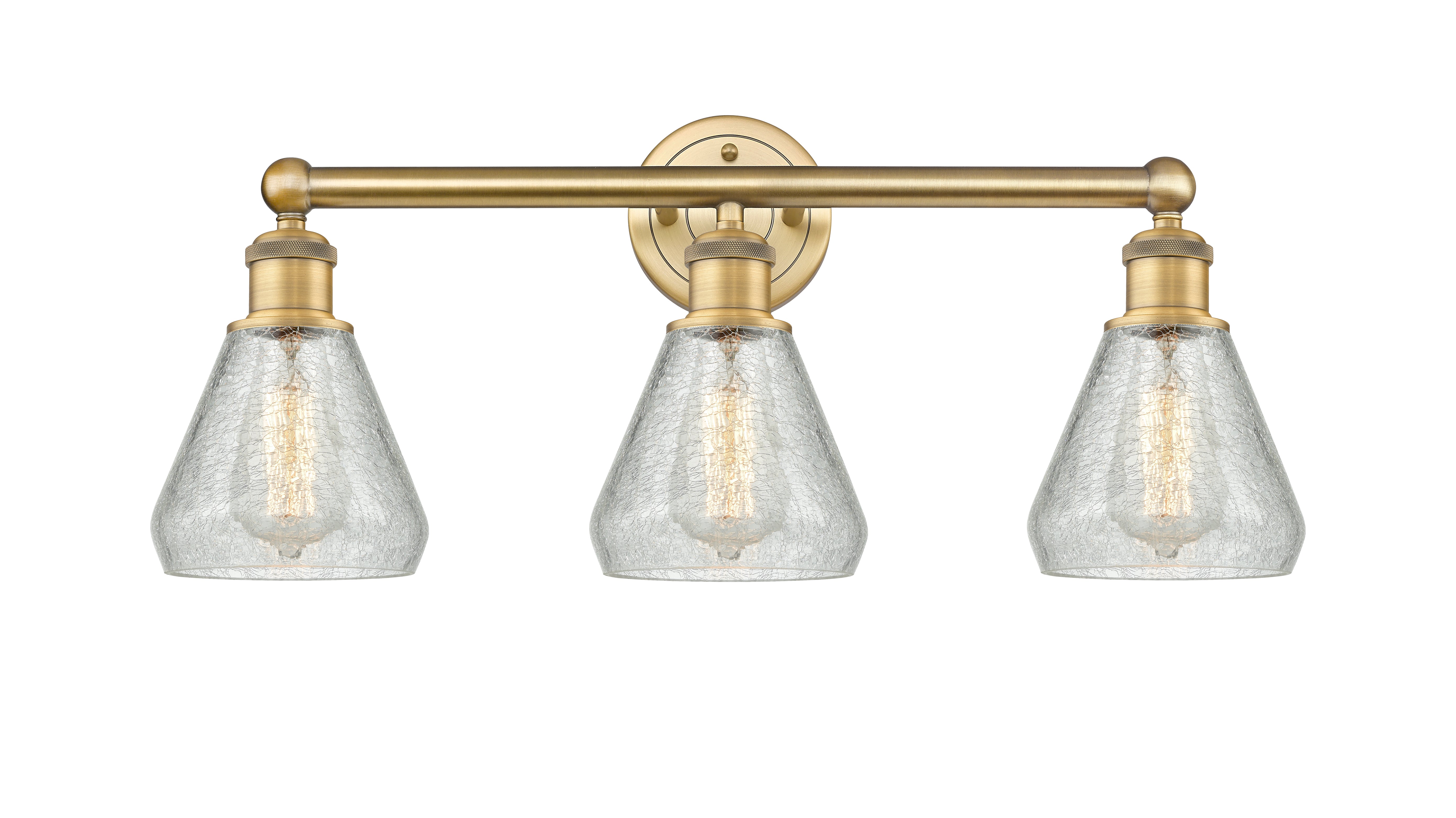 Edison Bath Vanity Light Brass 24 Inches