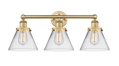 Edison Bath Vanity Light Cast Brass Glass