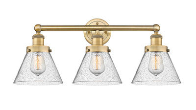 Edison Bath Vanity Light Cast Brass Glass