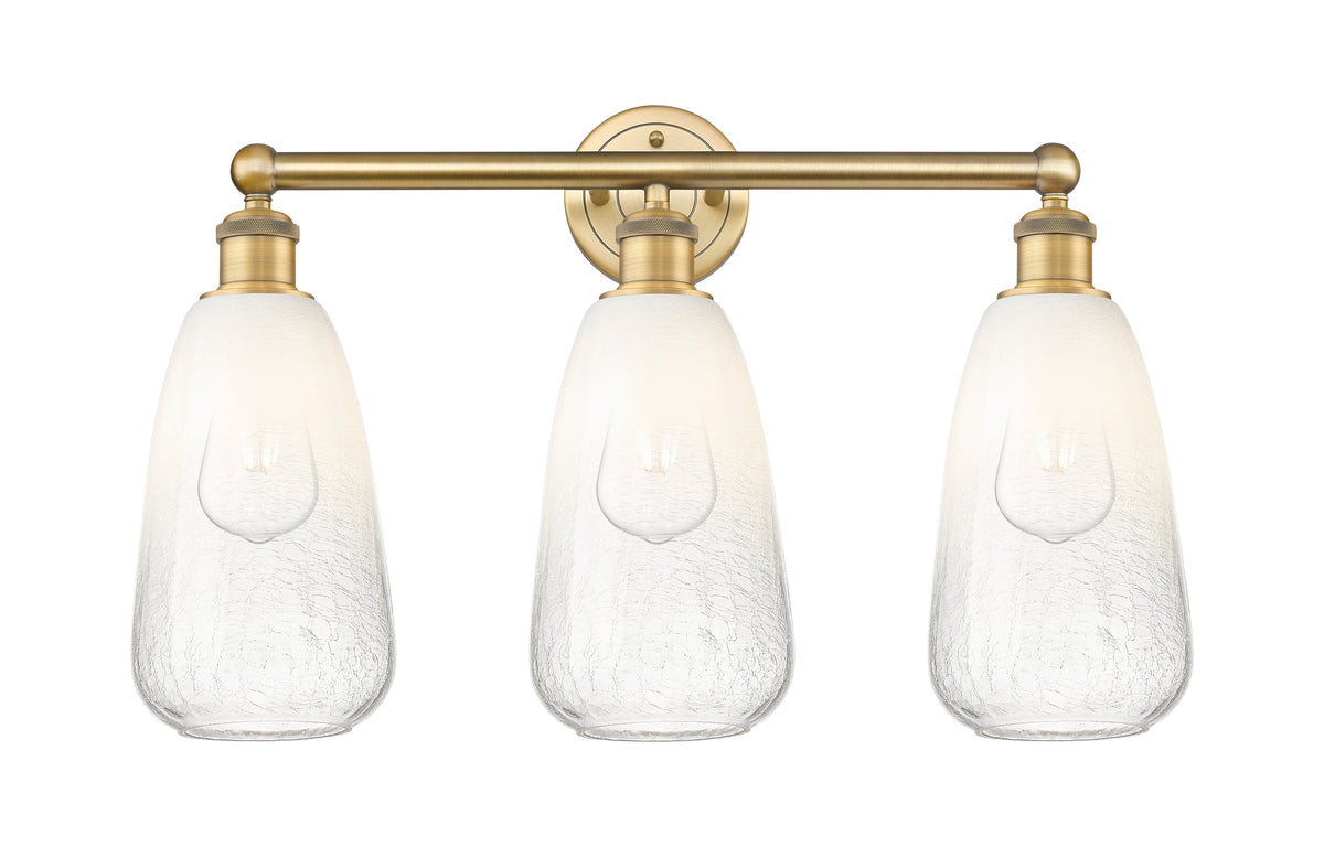 Brookhaven Almond 24-Inch 3-Light Bath Vanity Light 15.25-Inch High