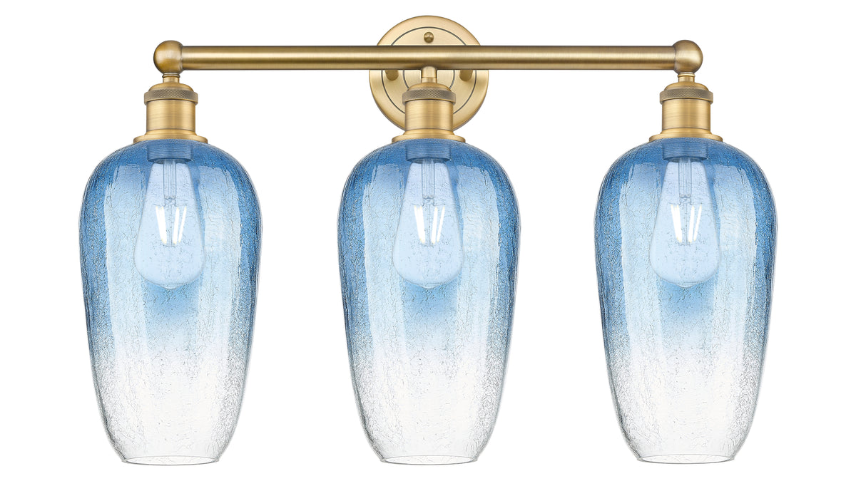 Brookhaven Flute 25-Inch 3-Light Bath Vanity Light 17.25-Inch High