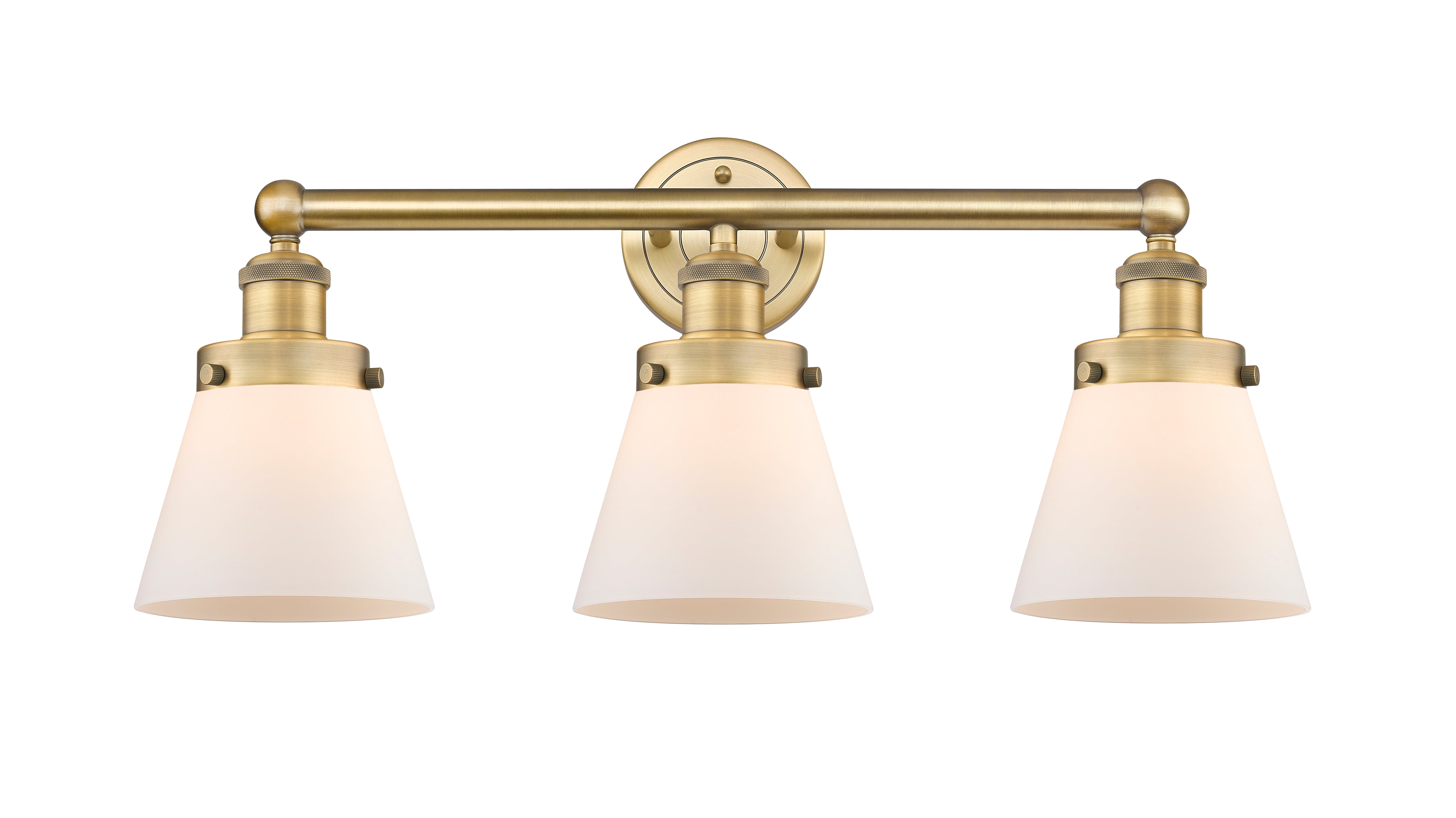 Edison Bath Vanity Light Cast Brass Glass