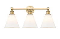 Edison Bath Vanity Light Cast Brass 24.5 Inch