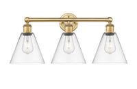 Edison Bath Vanity Light Cast Brass 24.5 Inch
