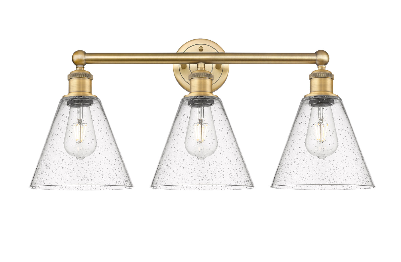 Edison Bath Vanity Light Cast Brass 24.5 Inch
