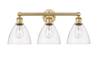 Edison Bath Vanity Light Cast Brass Glass