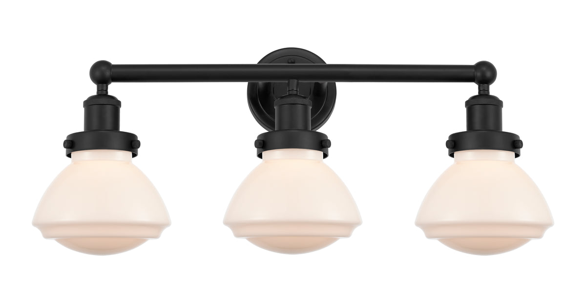 Olean 25-Inch 3-Light Bath Vanity Light Bowl Shade