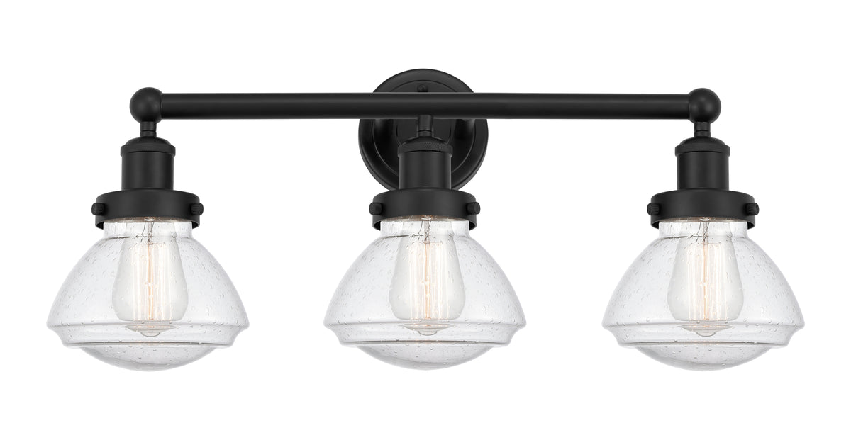 Olean 25-Inch 3-Light Bath Vanity Light Bowl Shade