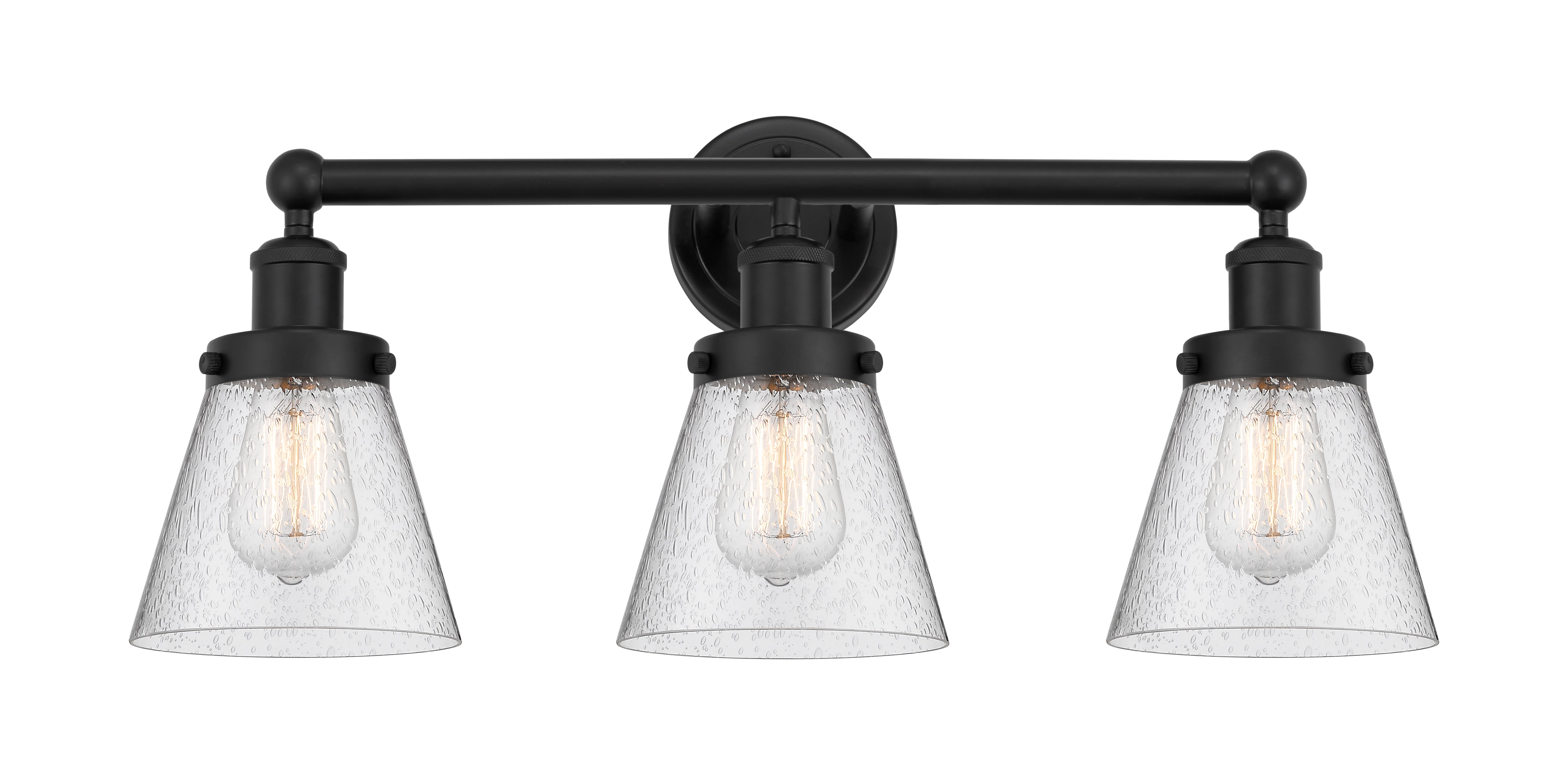 Edison Bath Vanity Light Cast Brass Glass