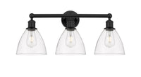 Edison Bath Vanity Light Cast Brass Glass