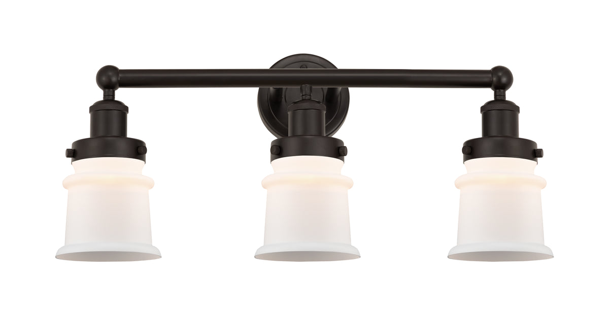 Canton 23-Inch 3-Light Bath Vanity Light 10.75-Inch High 7.125-Inch Extension