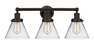 Edison Bath Vanity Light Cast Brass Glass