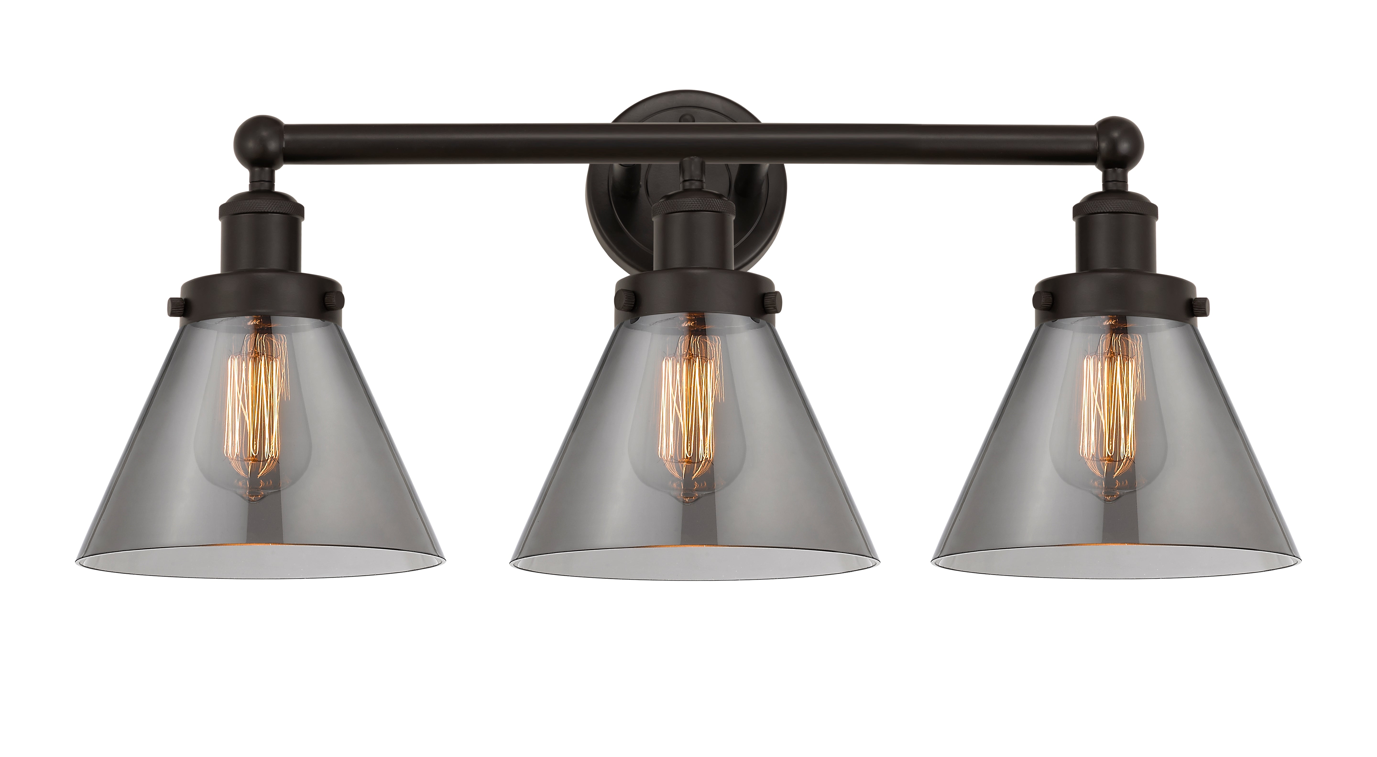 Edison Bath Vanity Light Cast Brass Glass