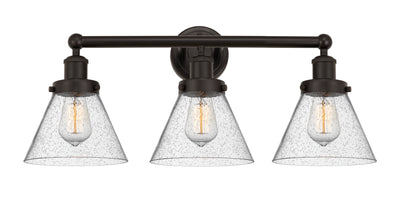 Edison Bath Vanity Light Cast Brass Glass