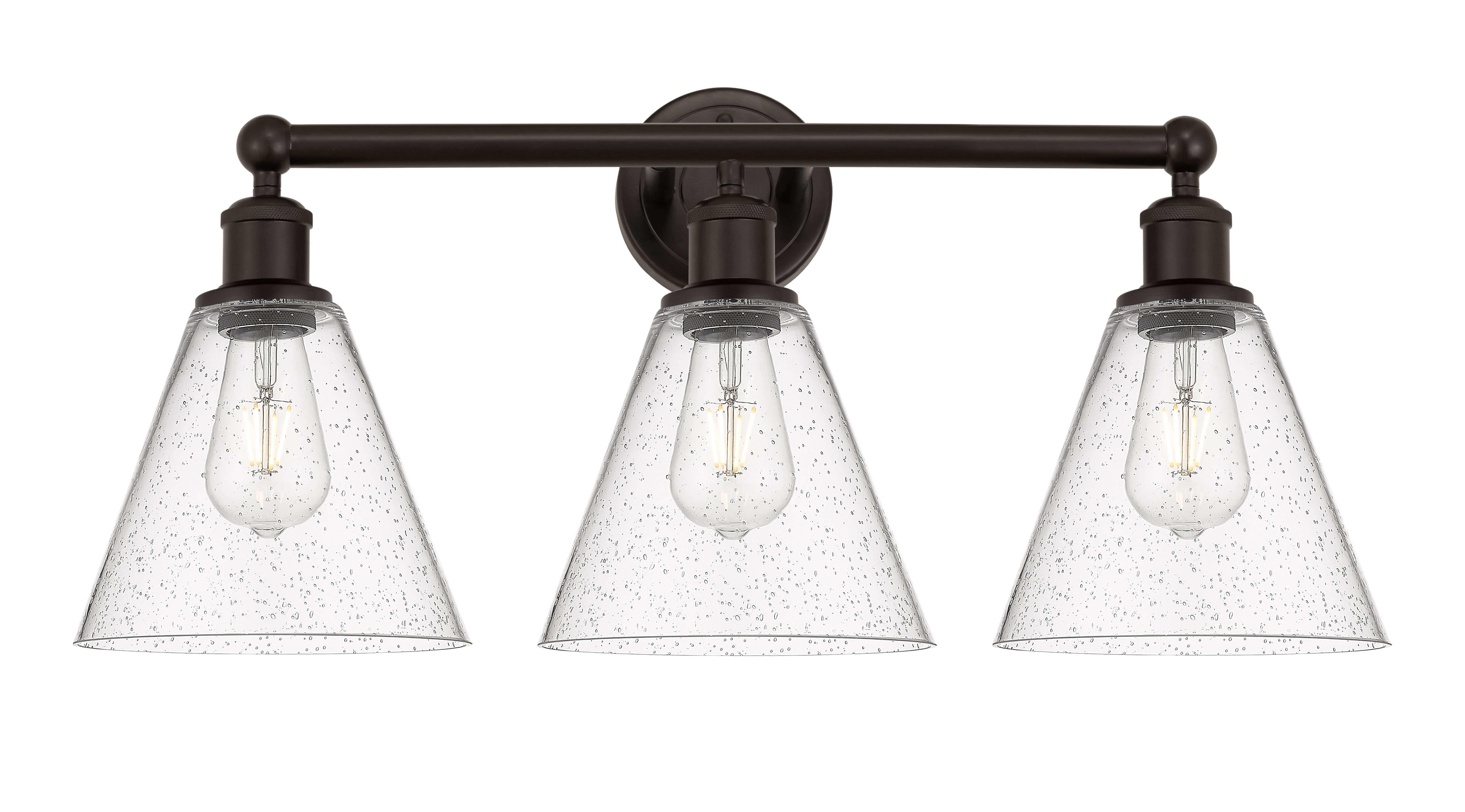 Edison Bath Vanity Light Cast Brass 24.5 Inch