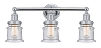 Canton 23-Inch 3-Light Bath Vanity Light 10.75-Inch High 7.125-Inch Extension