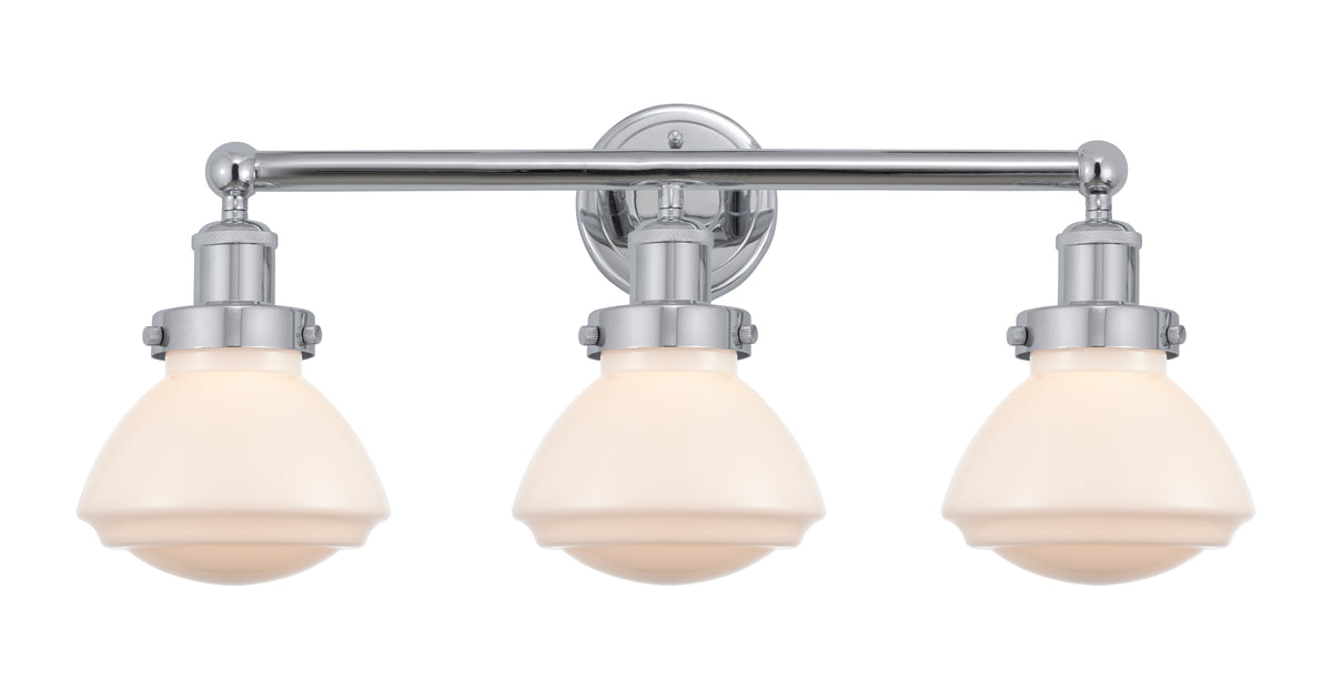 Olean 25-Inch 3-Light Bath Vanity Light Bowl Shade