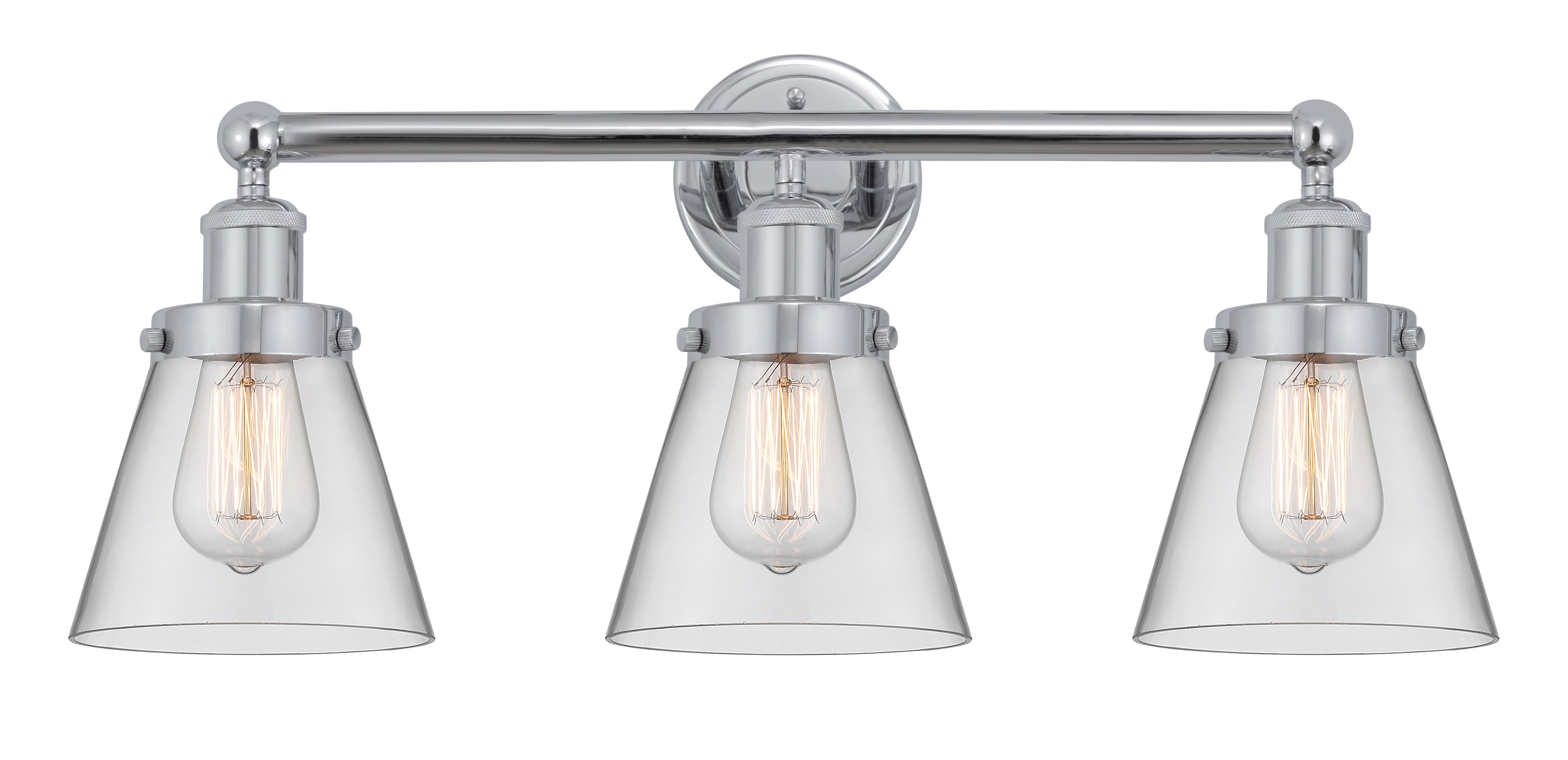 Edison Bath Vanity Light Cast Brass Glass