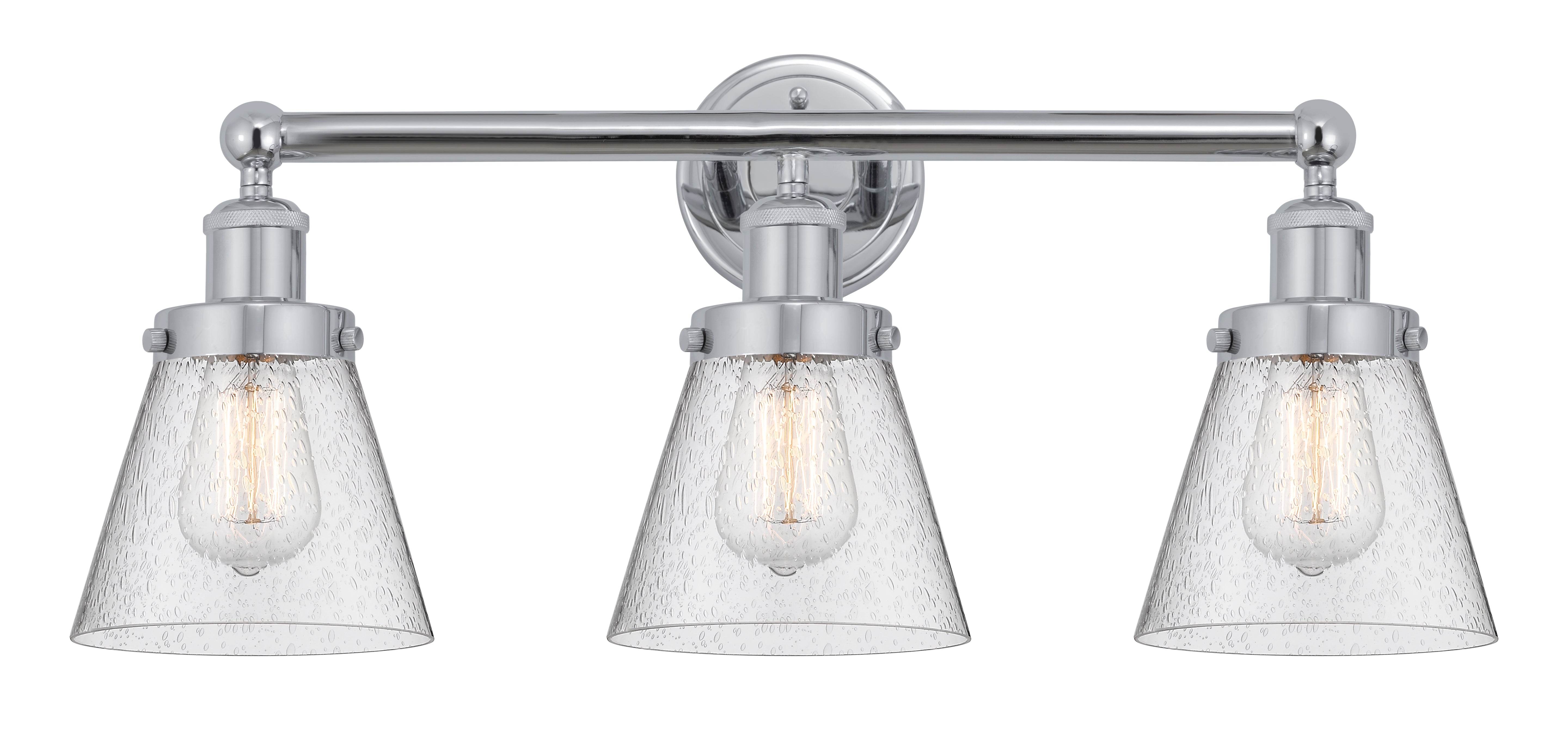 Edison Bath Vanity Light Cast Brass Glass