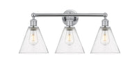 Edison Bath Vanity Light Cast Brass 24.5 Inch