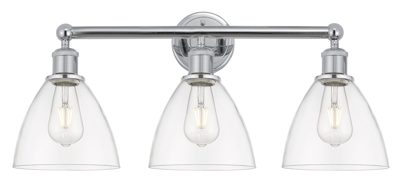 Edison Bath Vanity Light Cast Brass Glass