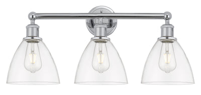 Edison Bath Vanity Light Cast Brass Glass