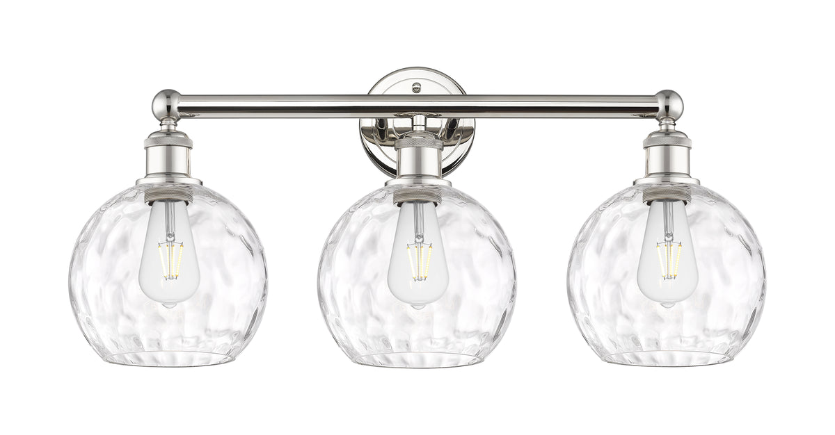 Athens Water Glass 26-Inch 3-Light Bath Vanity Light 12.25-Inch High