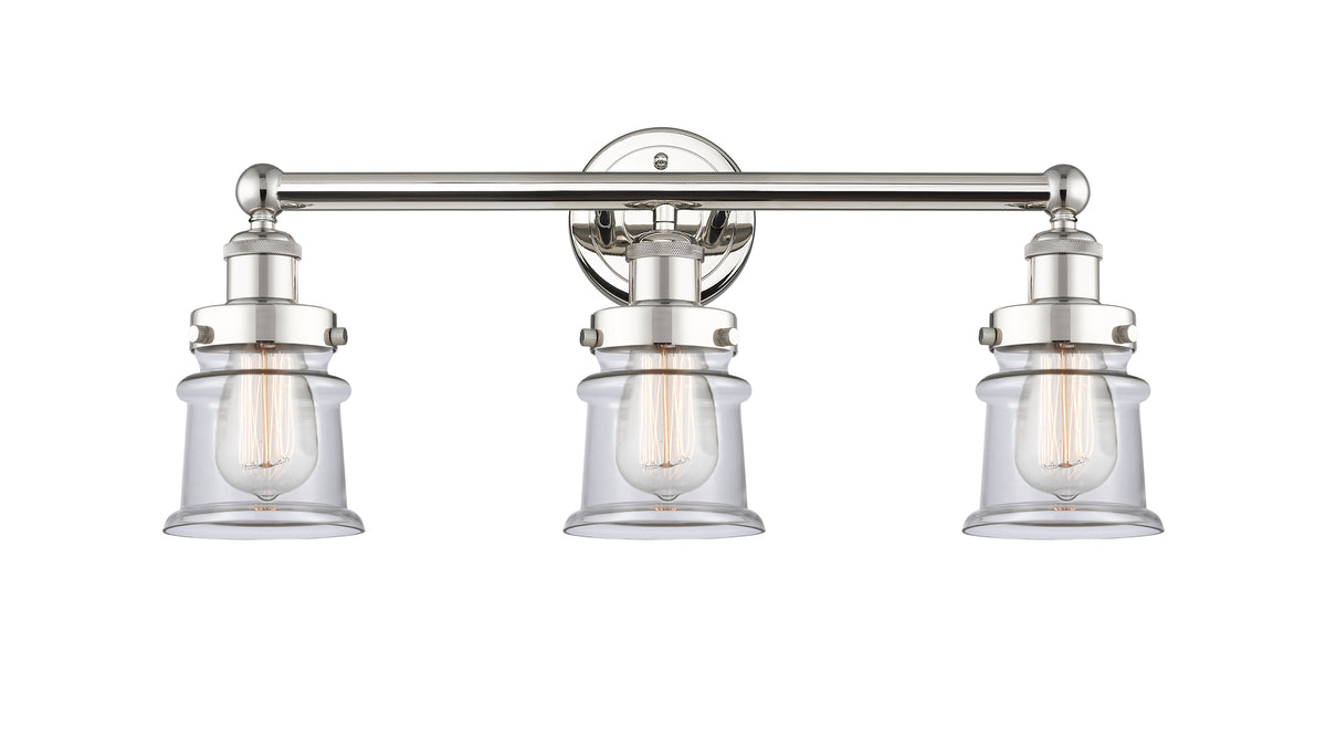 Canton 23-Inch 3-Light Bath Vanity Light 10.75-Inch High 7.125-Inch Extension