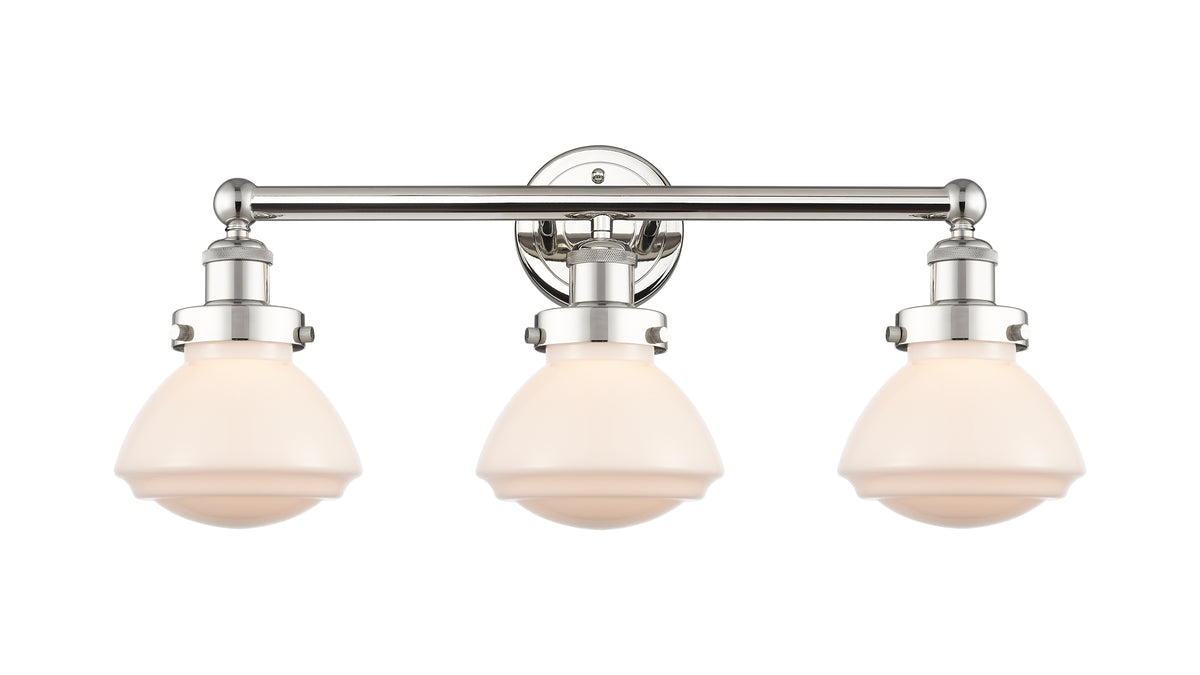 Olean 25-Inch 3-Light Bath Vanity Light Bowl Shade