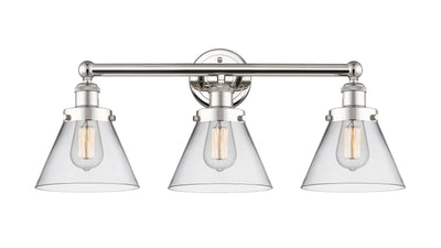 Edison Bath Vanity Light Cast Brass Glass