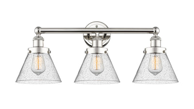 Edison Bath Vanity Light Cast Brass Glass