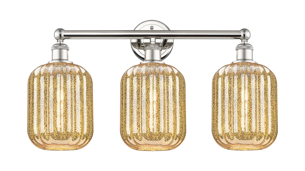 Preston Cylinder 25-Inch 3-Light Bath Vanity Light 14-Inch High