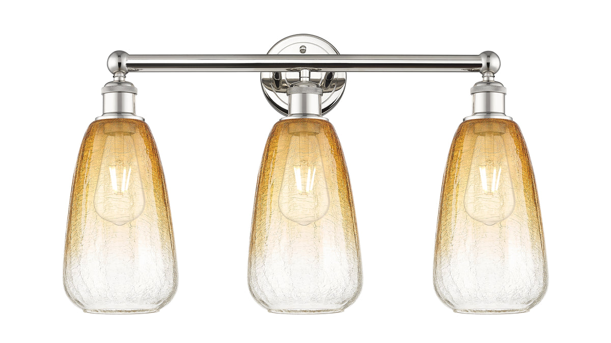 Brookhaven Almond 24-Inch 3-Light Bath Vanity Light 15.25-Inch High