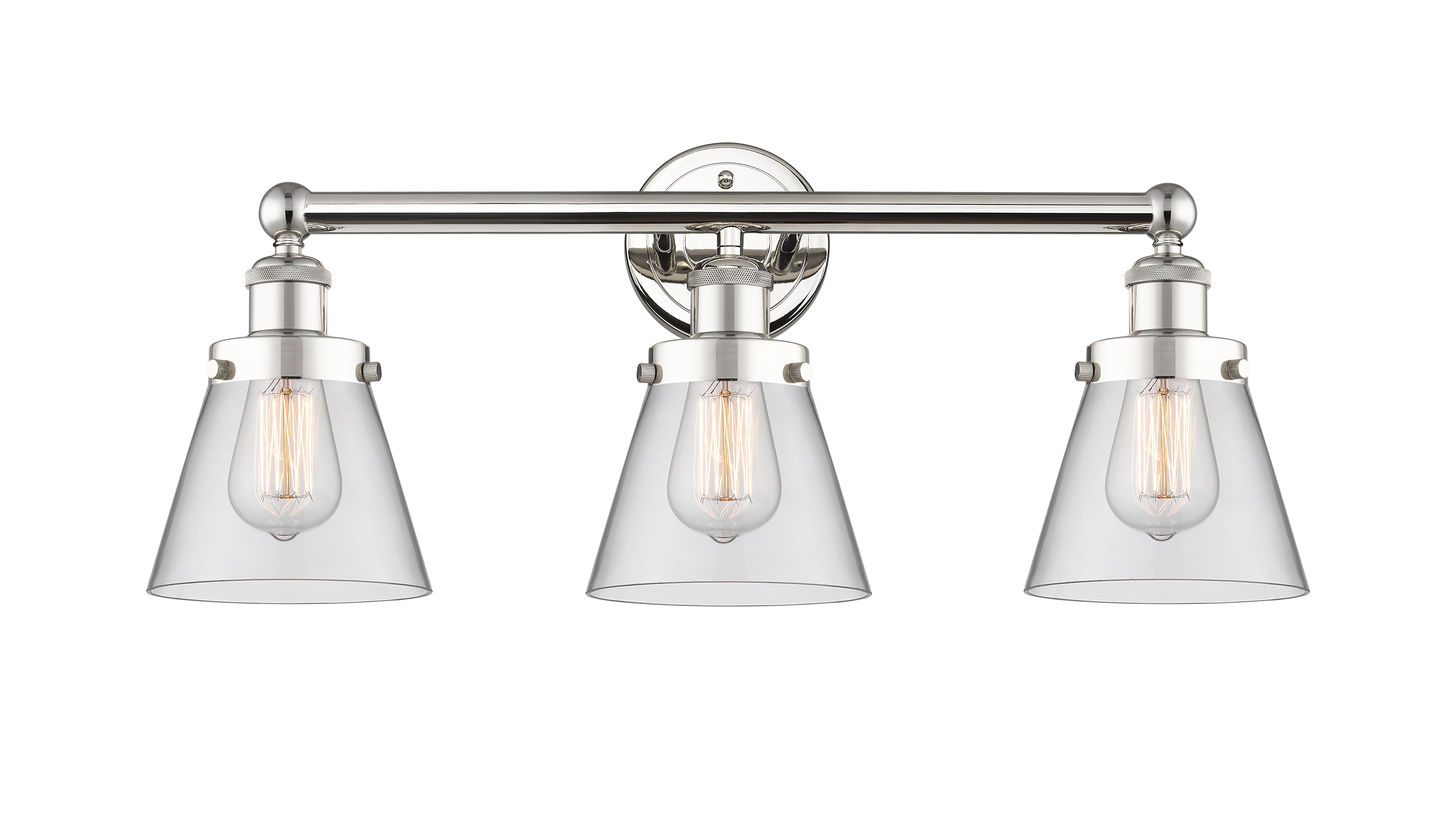 Edison Bath Vanity Light Cast Brass Glass