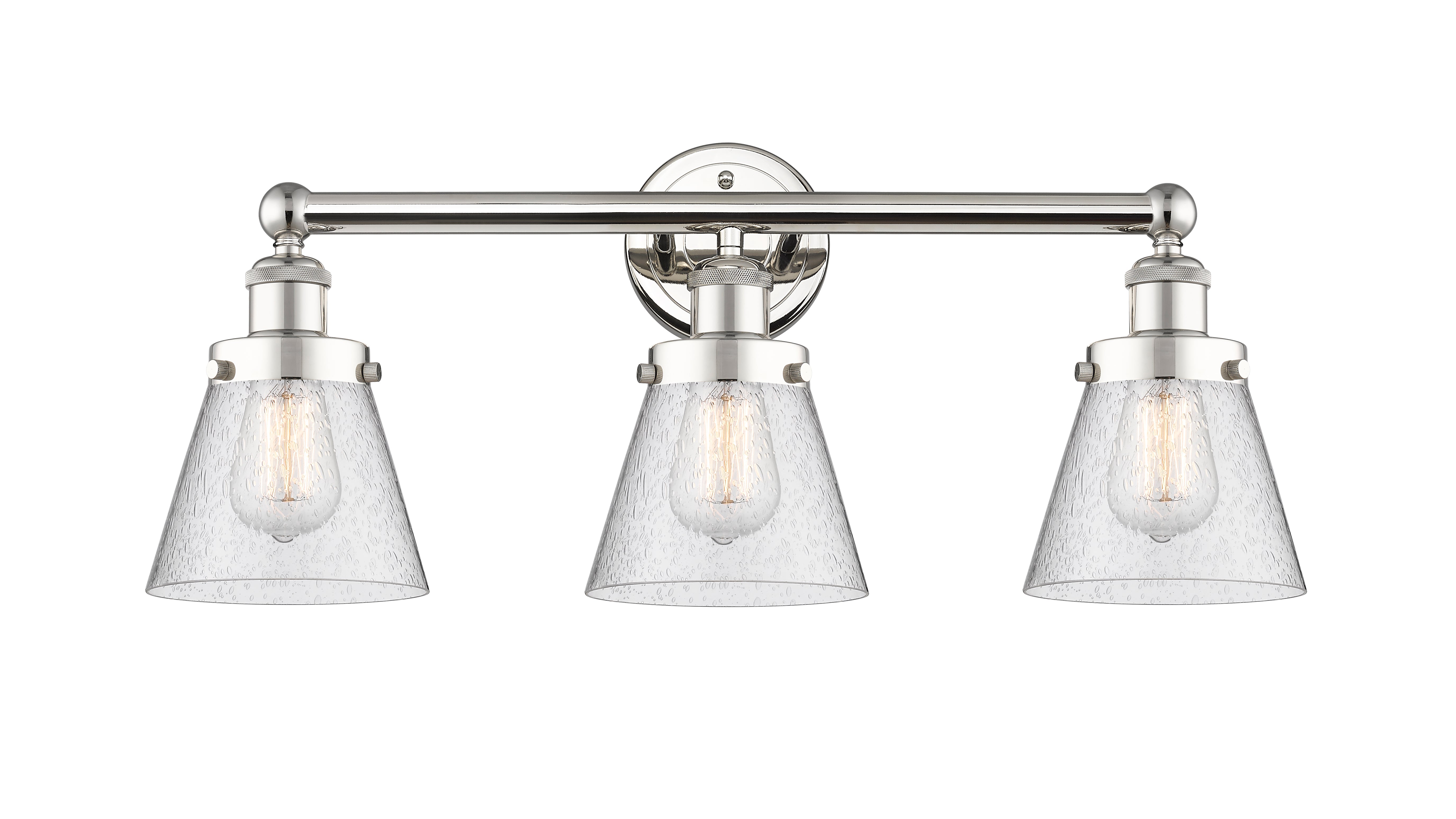 Edison Bath Vanity Light Cast Brass Glass