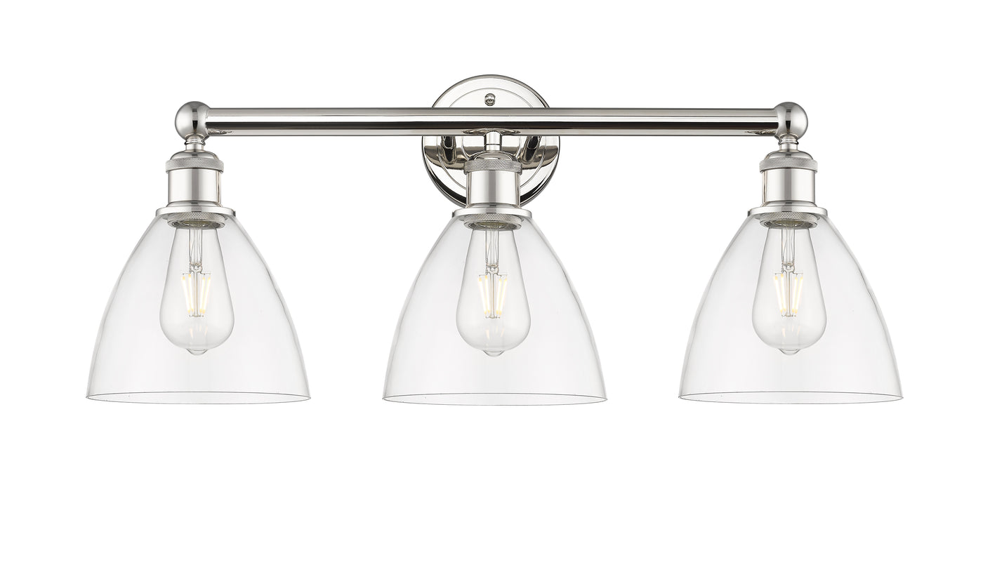 Edison Bath Vanity Light Cast Brass Glass