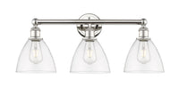 Edison Bath Vanity Light Cast Brass Glass