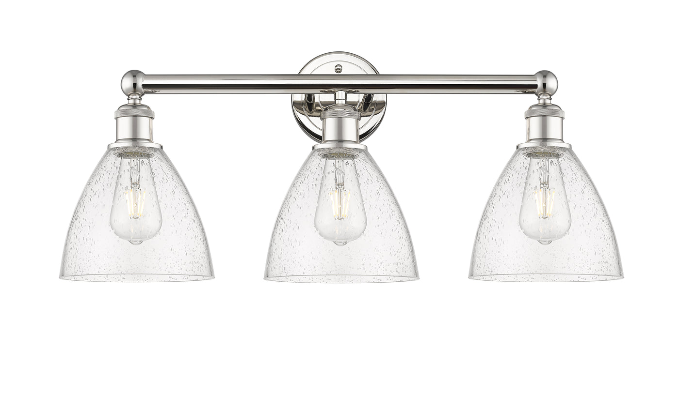 Edison Bath Vanity Light Cast Brass Glass
